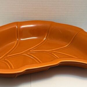 Serving dish in a leaf shape made in Portugal